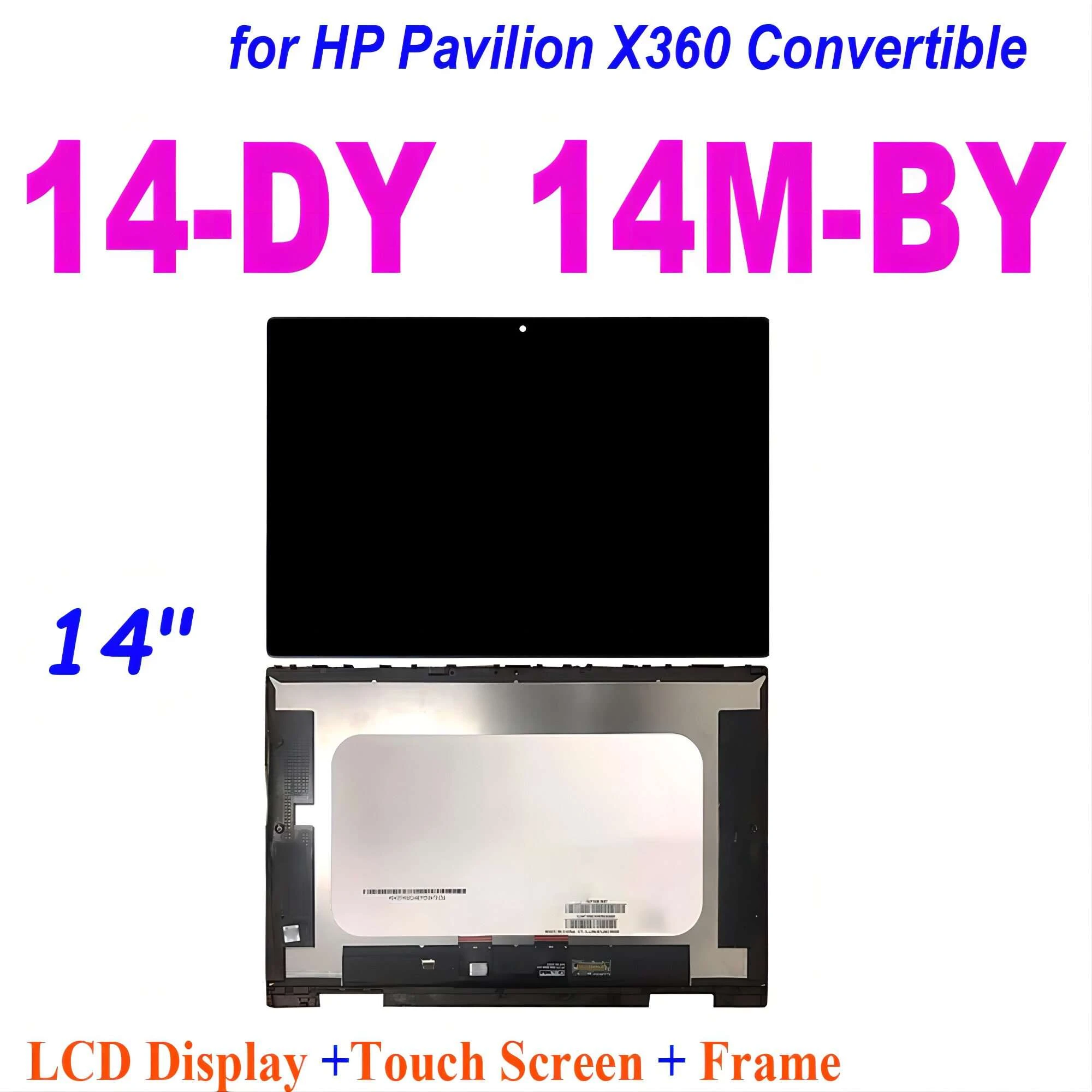 1920*1080 FHD HP Pavilion X360 14Dy 14-Dy 14M-Dy1033dx Replacement LCD LED Display Screen + Digitizer touch Screen Assembly 14.0" inch 30Pins EDp