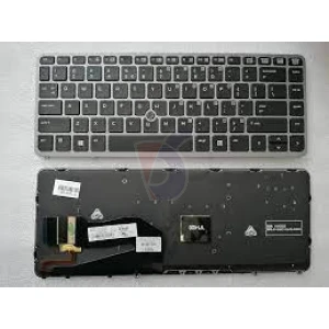 Replacement for HP EliteBook 745 G1 Backlight US Keyboard with Silver Frame with Backlight 776475-001 in Nairobi CBD at Deprime Solutions