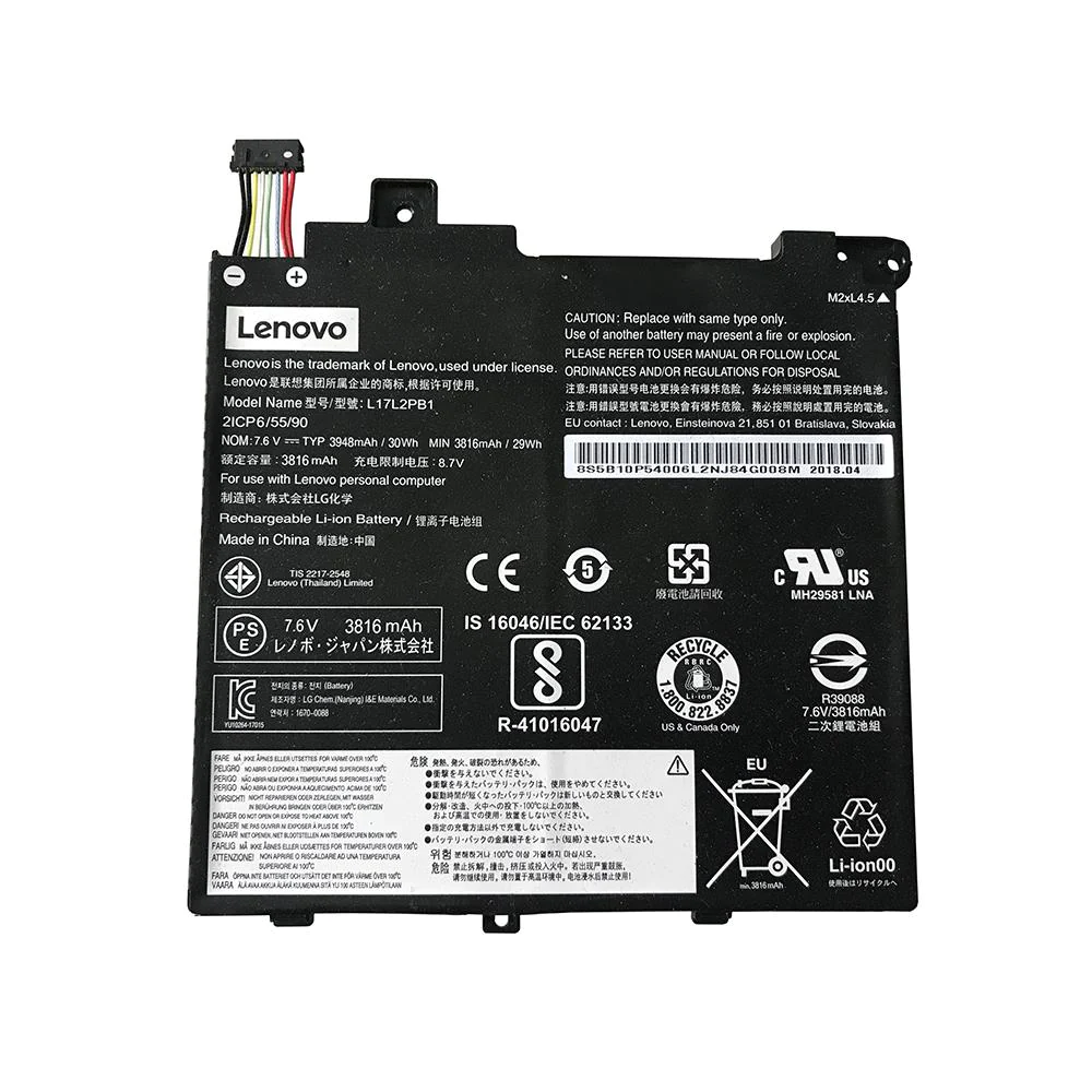 L17L2PB1 5B10P54006 5B10W67422 Lenovo IdeaPad V130-14 130-14 V130-14ikb V130-14igm replacement laptop Battery 30Wh 4950mAh