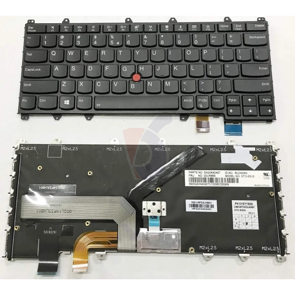 New Keyboard for Lenovo ThinkPad Yoga 260 12.5 Inch Laptop Notebook US Layout P/N: SN20H35145 66D000S 00PA236 ST083 V152020AS1 Black Frame Backlight in Nairobi CBD at Deprime Solutions