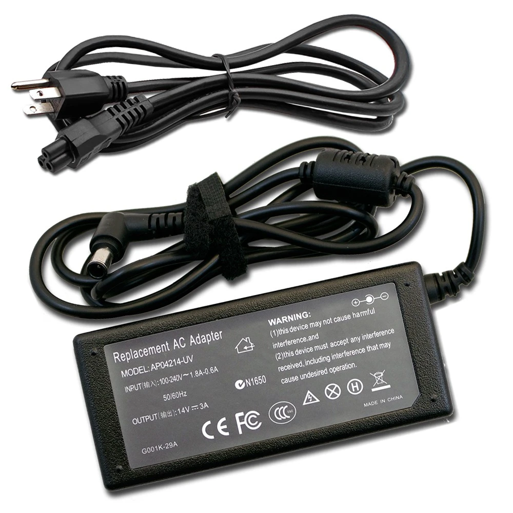 Samsung Monitor LCD LED Ac Adapter Charger + power cable