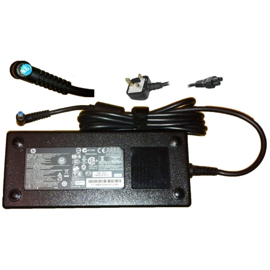 120W-AC Adapter Charger For HP Omen 15-Ax + power Cord UK Plug 19.5V 6.15A