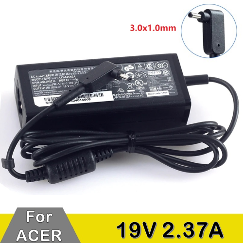 Replacement New Adapter for Acer Aspire S5-371 19v-2.37A 45W Slim thin pin 3.0*1.1mm
