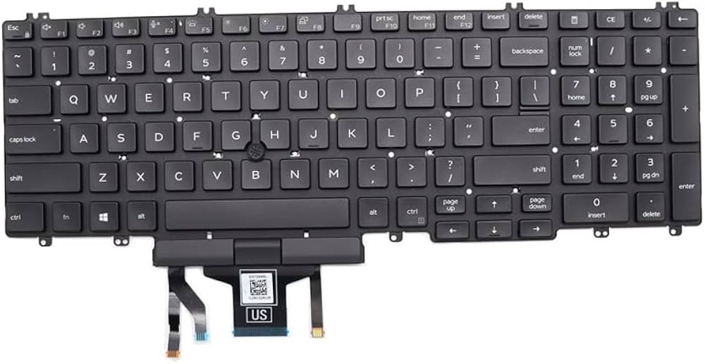 ⌨️ Dell Latitude 5500 / 5501 / 5510 / 5511 Replacement Keyboard – MMH7V 0MMH7V