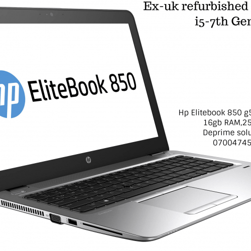 Refurbished Ex-uk Laptop in Nairobi Kenya, Hp Elitebook 850 g4 intel core i5 7th GEN, 16gb RAM,256SSD in Deprime Nairobi Kenya