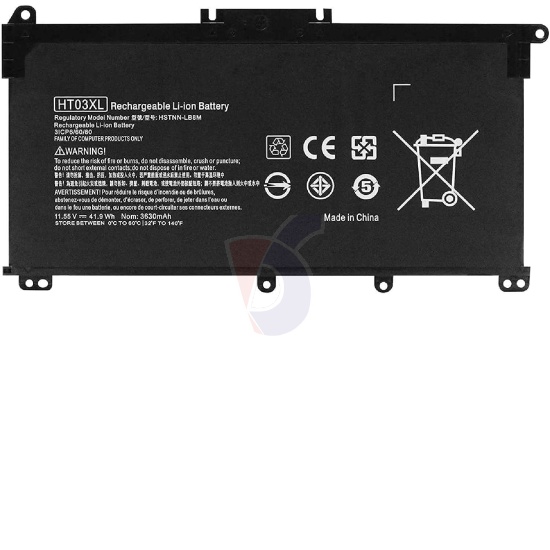 HT03XL LI-ION New Replacement Laptop Battery for HP Notebook 15-DB 15T-DB 15-DY Voltage: 11.55V Capacity: 41.7Wh/3630mAh Cells: 3-cell