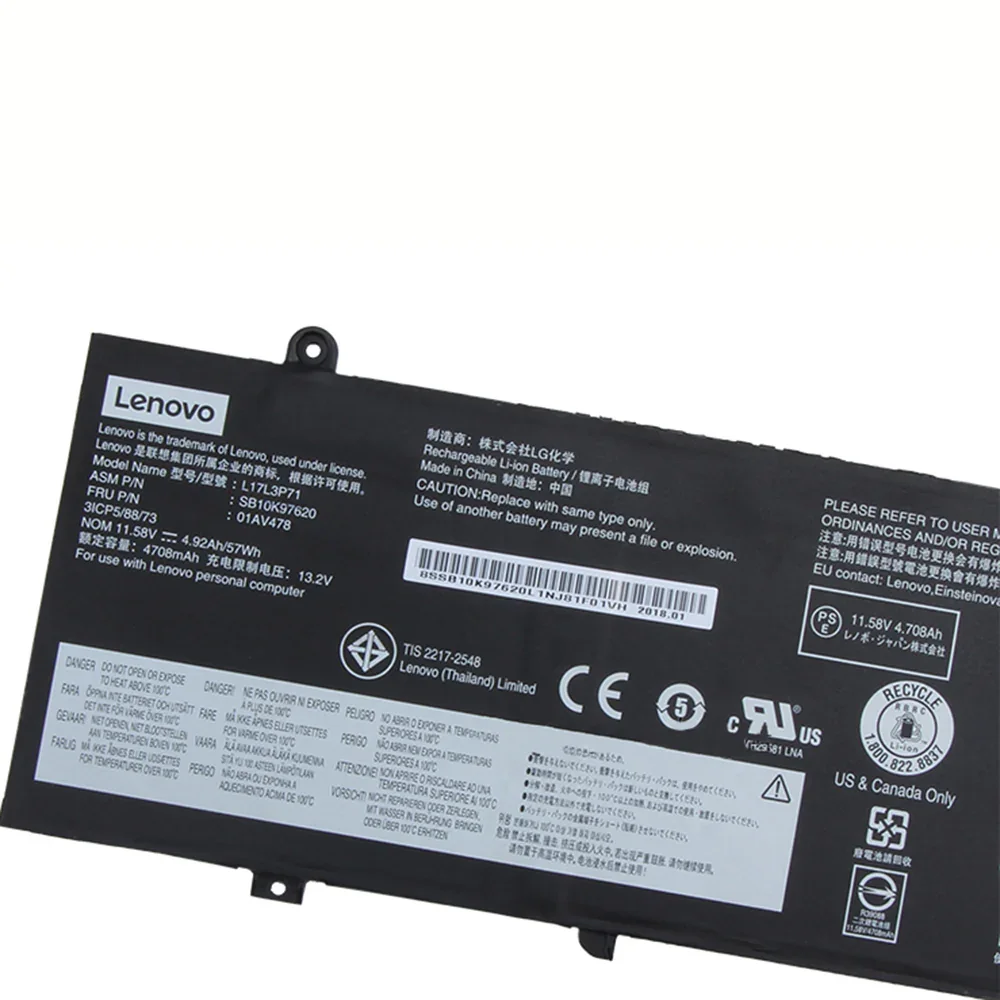 🔋 Lenovo ThinkPad T480S Battery Replacement – L17L3P71 / 01AV478 - Image 3