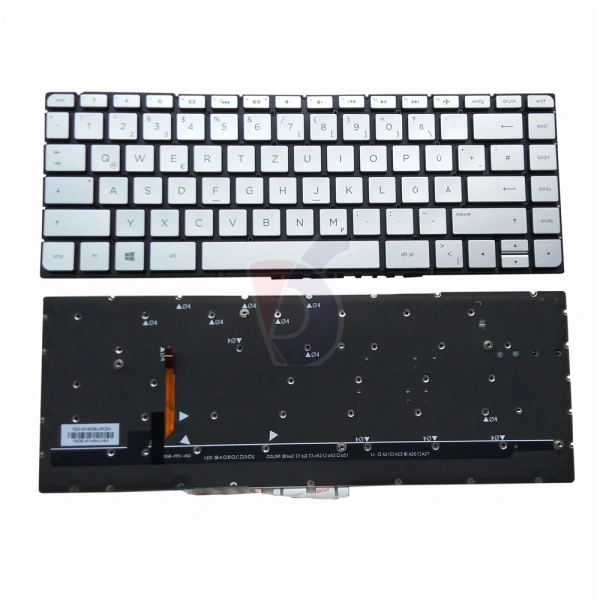 HP Spectre Convertible X360 15-AP Series 15-AP 15T-AP 15-AP000 15T-AP000 Replacement and repair US layout Silver Laptop Keyboard